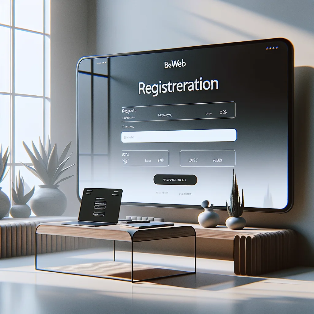 Tela de registro da betweb